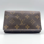 Louis Vuitton Compact Zip Wallet Monogram Brown Bifold Gold