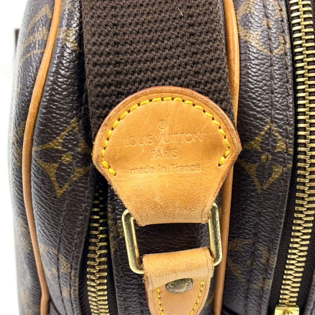 Louis Vuitton Reporter PM Monogram Leather Brown Shoulder Bag Gold — view 5