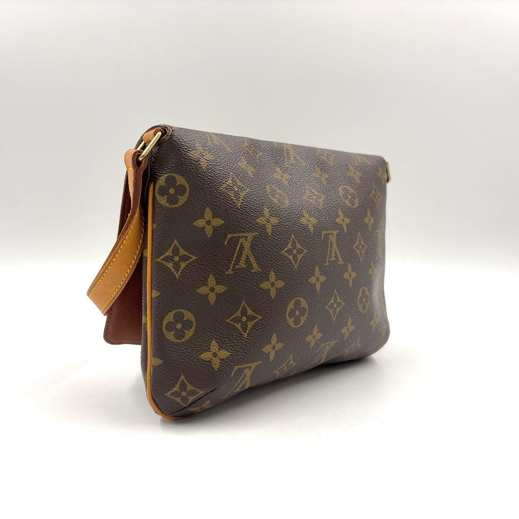 Louis Vuitton Musette Tango Short Strap Monogram Leather Brown Light Shoulder — view 2