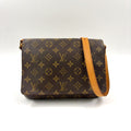 Louis Vuitton Musette Tango Short Strap Monogram Leather Brown Light Shoulder