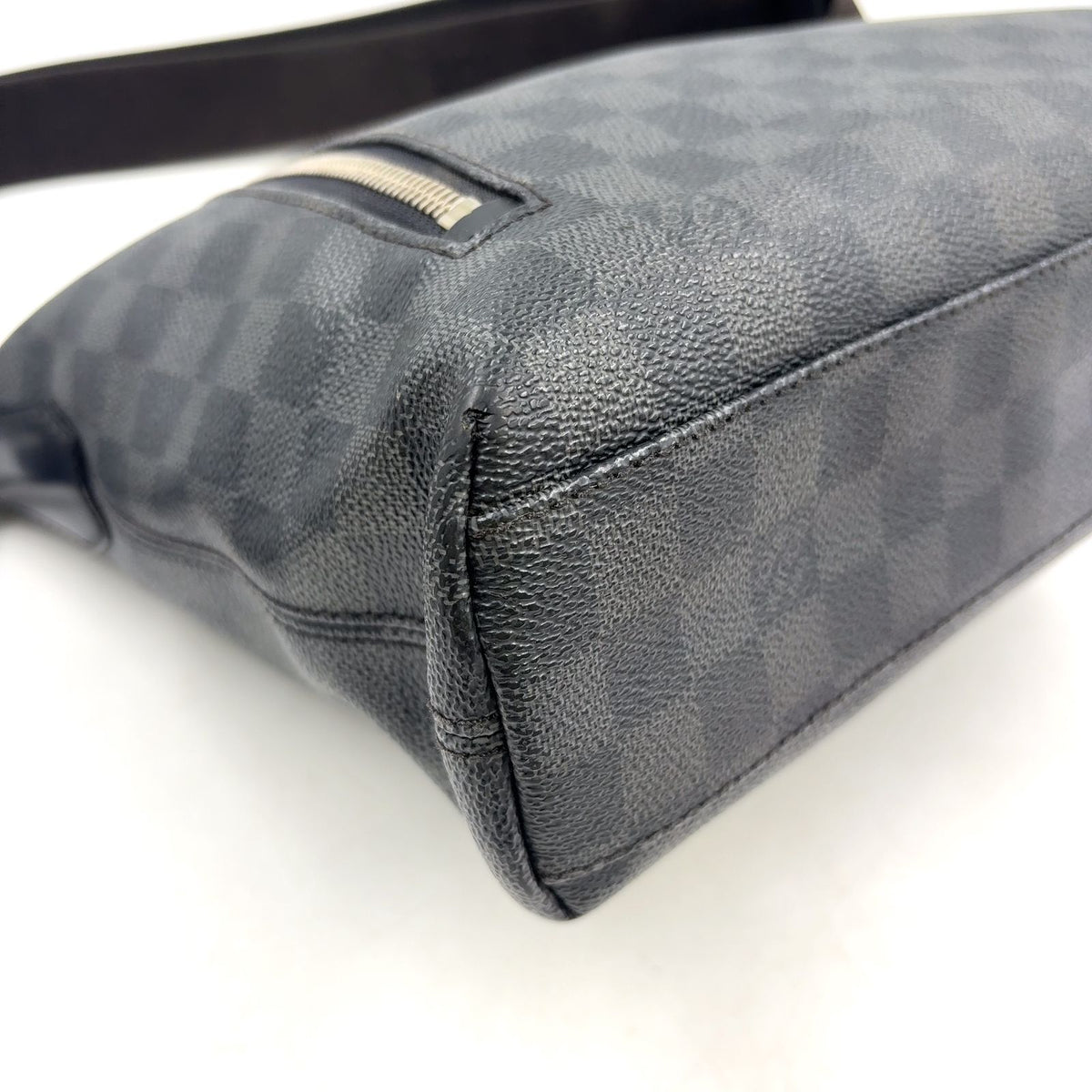 Louis Vuitton Mick PM Damier Graphite Leather Black Shoulder Bag Silver — view 7