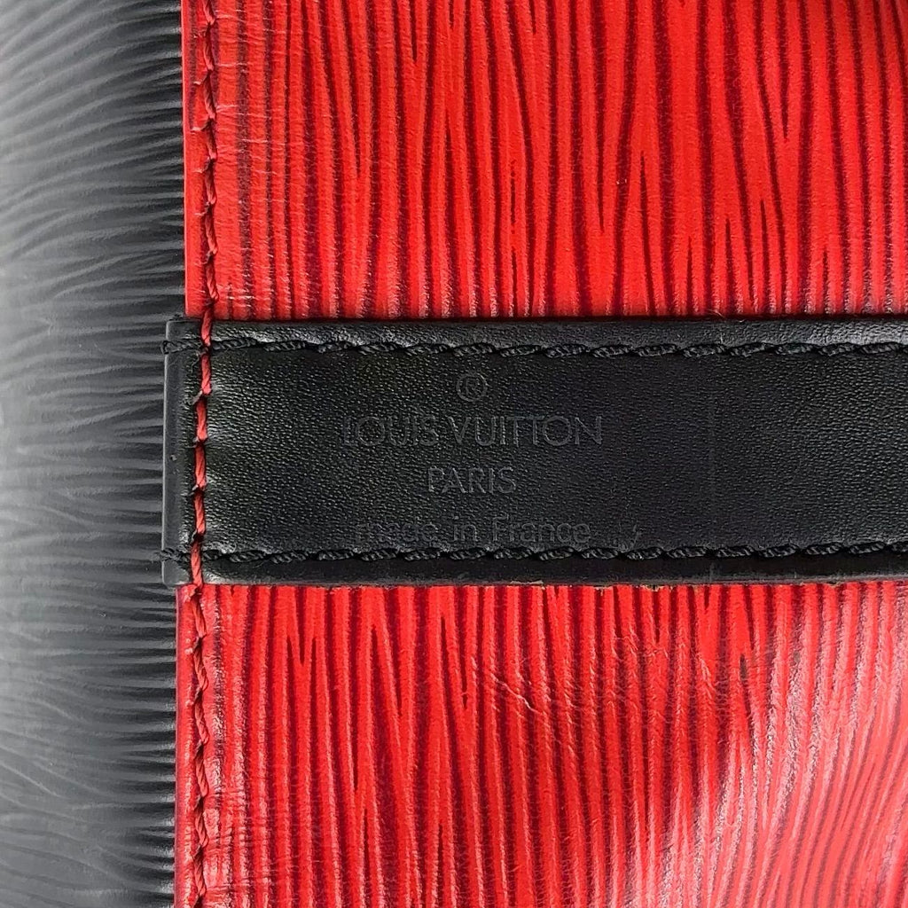 Louis Vuitton Petit Noir Epi Castilian Red Leather Black Shoulder Bag Gold — view 4