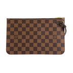 Louis Vuitton Damier Neverfull Pouch Brown Gold — view 2