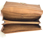Gucci Guccissima Brown Silver Leather Wallet — view 7