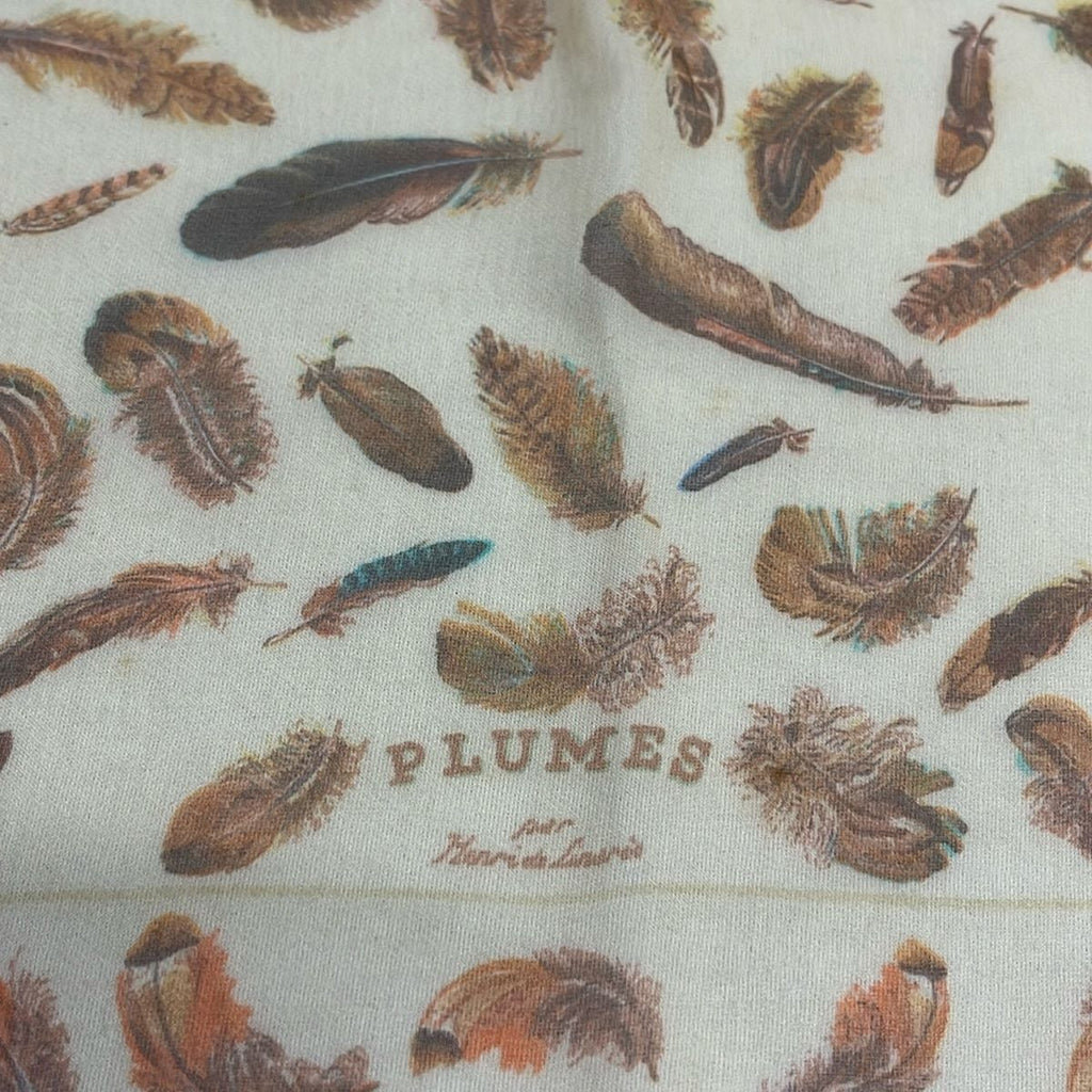 Hermes Scarf Petit Carre Dark Yellow Orange Multi Plumes — view 4