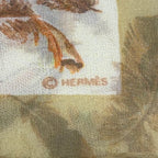 Hermes Scarf Petit Carre Dark Yellow Orange Multi Plumes — view 2