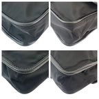 Prada Tessuto Black Silver Nylon Shoulder Bag — view 4