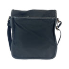 Prada Tessuto Black Silver Nylon Shoulder Bag — view 2