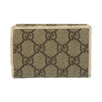 Gucci Horsebit Beige Ivory GG Supreme Canvas Fold Wallet Compact — view 2