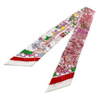 Hermes Scarf Twilly White Multi Pony Pit Stop — view 4