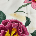 Gucci Scarf Light Blue Green Multi Floral Pattern — view 5