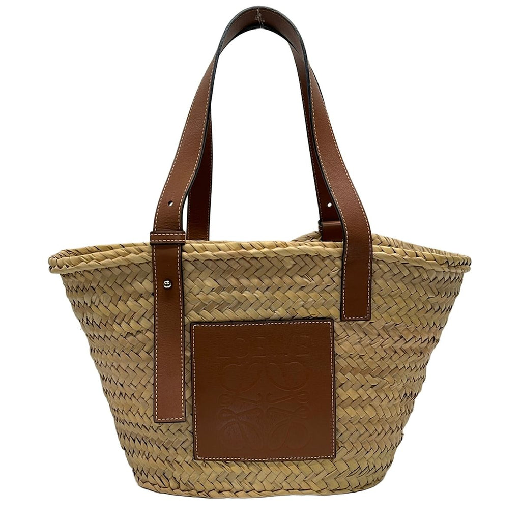 Loewe Tote Bag Basket Beige Brown Leather