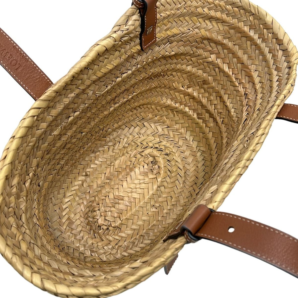 Loewe Tote Bag Basket Beige Brown Leather — view 7