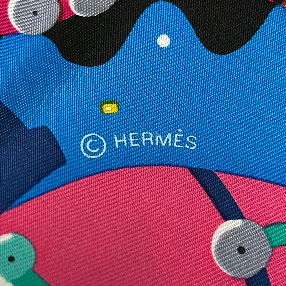 Hermes Scarf Carre 90 Blue Black Multi Costume de Fete — view 2