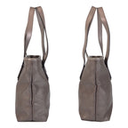 Gucci GG Supreme Gray Leather Tote Shoulder Bag — view 8