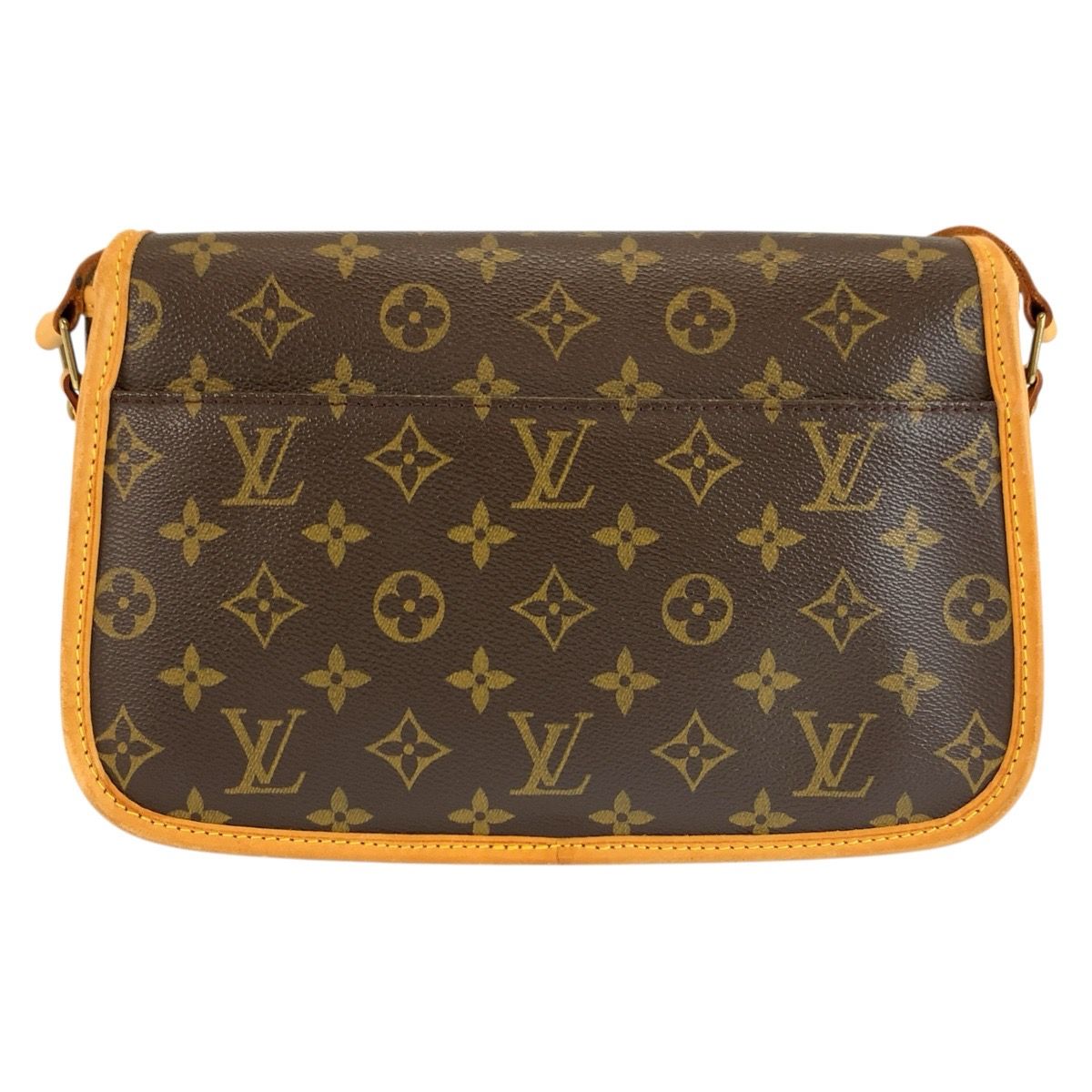 Louis Vuitton Monogram Solonge Brown Gold Leather Shoulder Bag Pochette — view 2