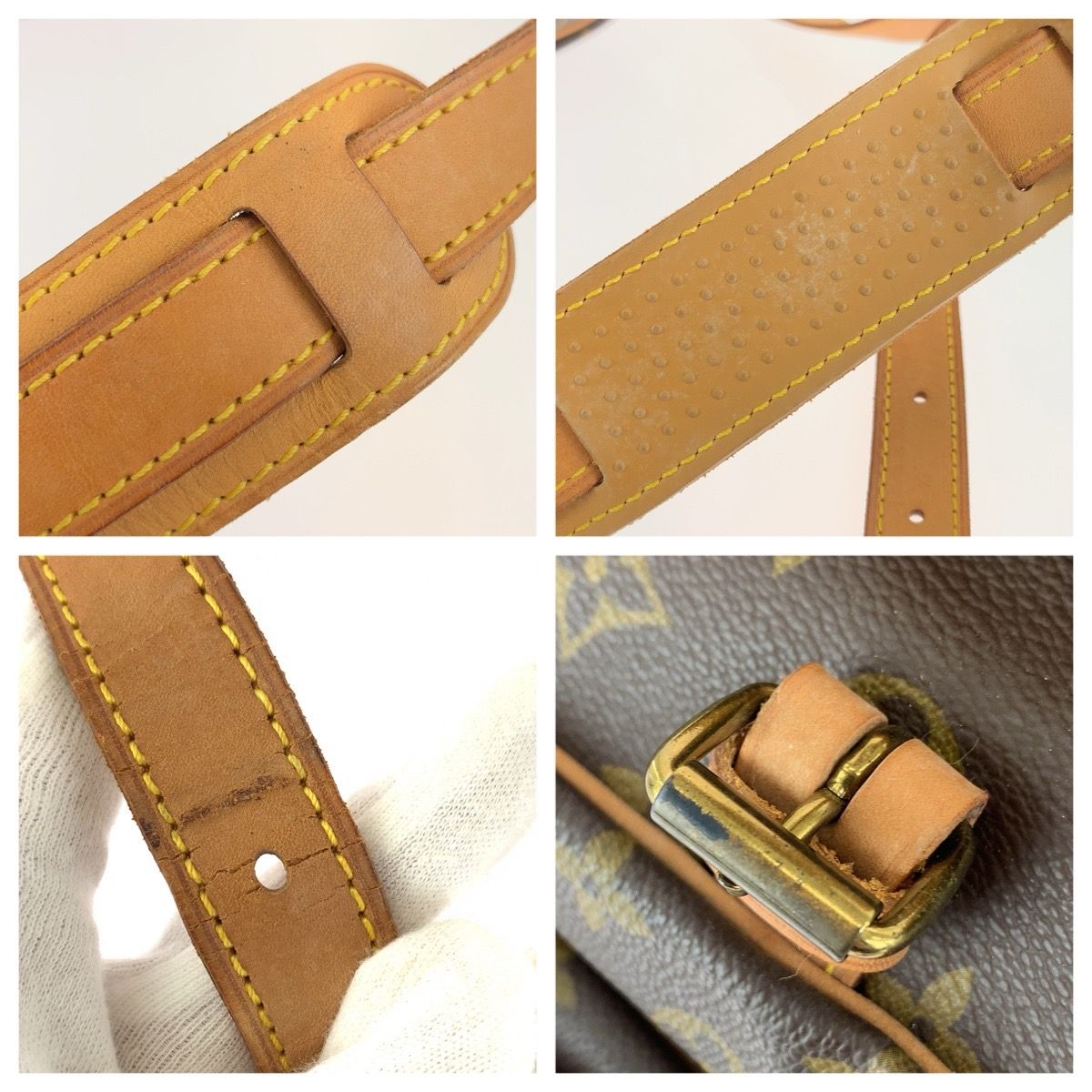 Louis Vuitton Monogram Saumur 30 Brown Gold Leather — view 6