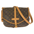 Louis Vuitton Monogram Saumur 30 Brown Gold Leather