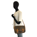 Louis Vuitton Monogram Gibeciere MM Brown Shoulder Bag — view 7