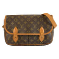 Louis Vuitton Monogram Gibeciere MM Brown Shoulder Bag