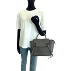 Celine Belt Bag Gray Gold Leather 2-Way — view 6