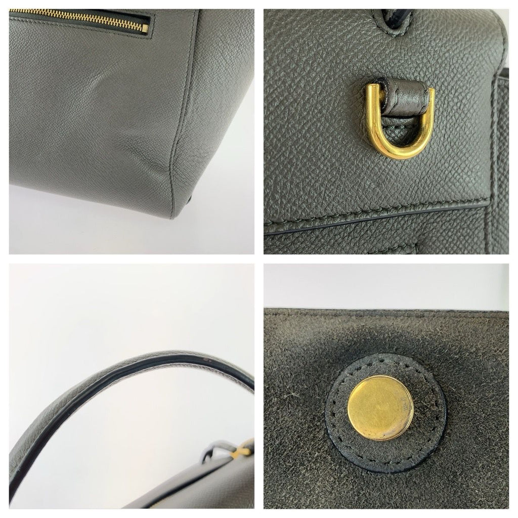 Celine Belt Bag Gray Gold Leather 2-Way — view 5