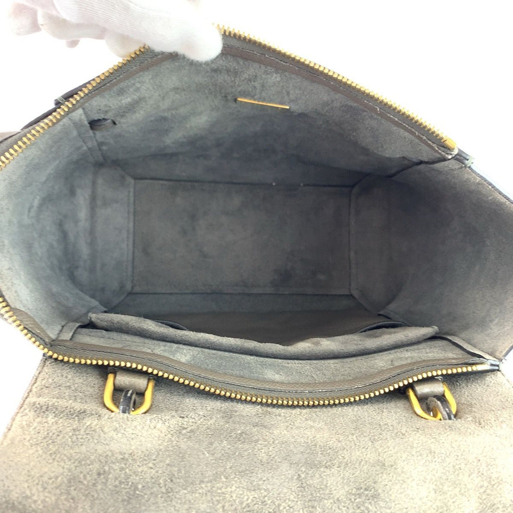 Celine Belt Bag Gray Gold Leather 2-Way — view 8