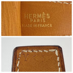 Hermes Vintage H Belt Constance Brown Camel Gold Leather — view 6