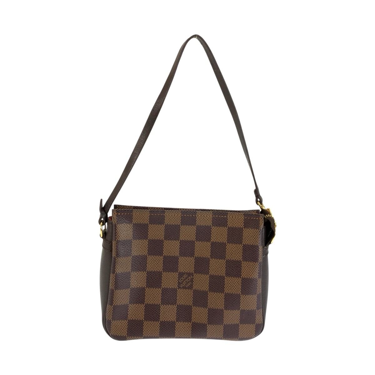 Louis Vuitton Damier Trousse Makeup Brown Handbag Pouch