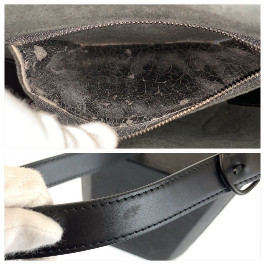 Louis Vuitton Epi Sac Saw Black Leather Shoulder Bag — view 5