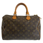 Louis Vuitton Monogram Speedy 30 Brown Mini Boston Bag