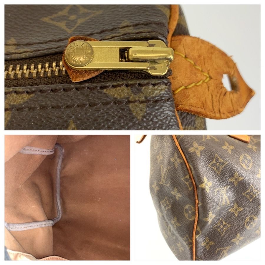 Louis Vuitton Monogram Speedy 30 Brown Mini Boston Bag — view 5