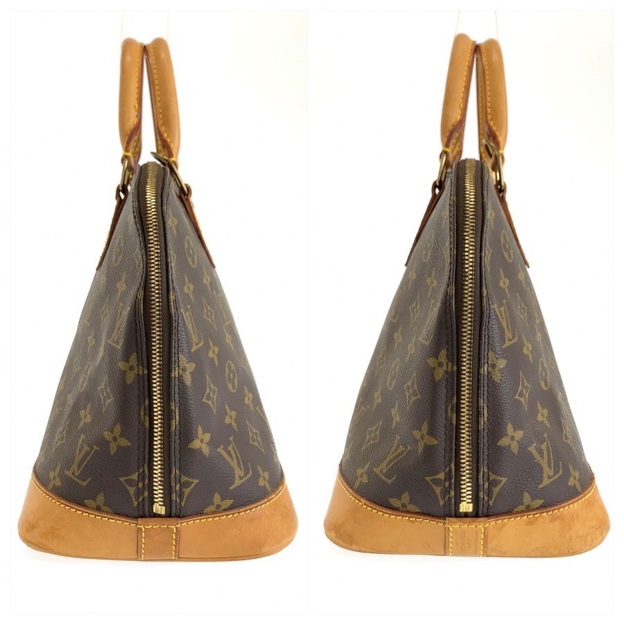 Louis Vuitton Monogram Alma Brown Gold Leather Handbag — view 7