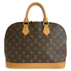 Louis Vuitton Monogram Alma Brown Gold Leather Handbag — view 2