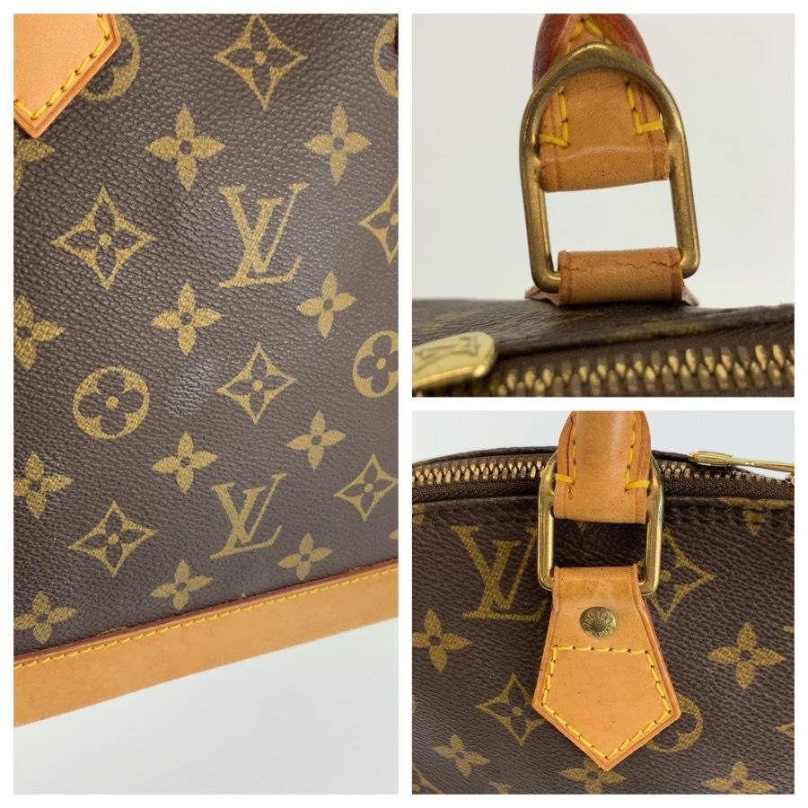 Louis Vuitton Monogram Alma Brown Gold Leather Handbag — view 5