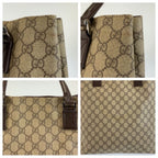 Gucci Brown GG Supreme Canvas Tote Shoulder Bag — view 5