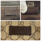 Gucci Brown GG Supreme Canvas Tote Shoulder Bag — view 3