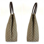 Gucci Brown GG Supreme Canvas Tote Shoulder Bag — view 7