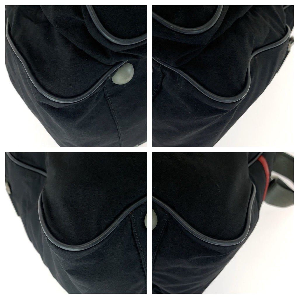 Prada Sports Line 2-Way Black Silver Nylon Boston Bag — view 3