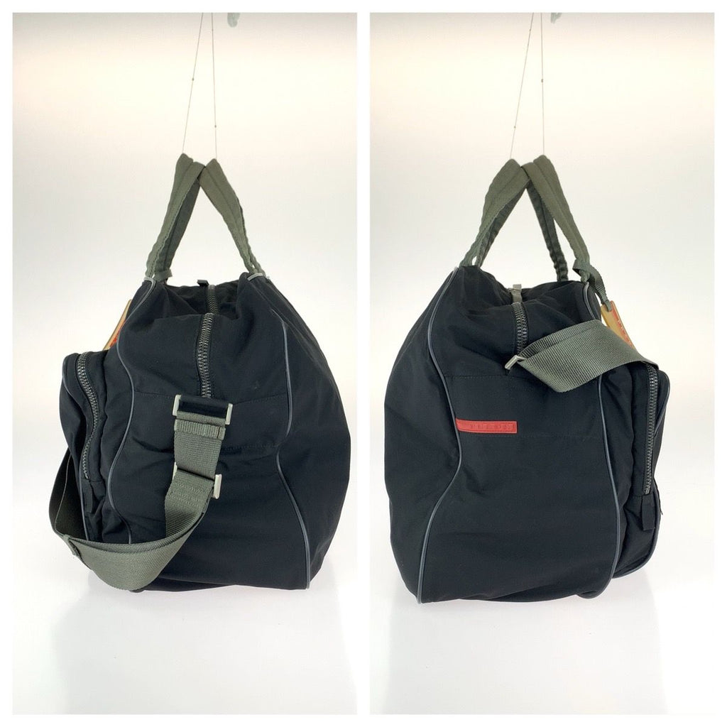 Prada Sports Line 2-Way Black Silver Nylon Boston Bag — view 8