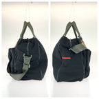Prada Sports Line 2-Way Black Silver Nylon Boston Bag — view 8
