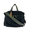Prada Sports Line 2-Way Black Silver Nylon Boston Bag
