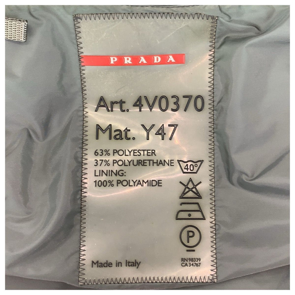 Prada Sports Line 2-Way Black Silver Nylon Boston Bag — view 4