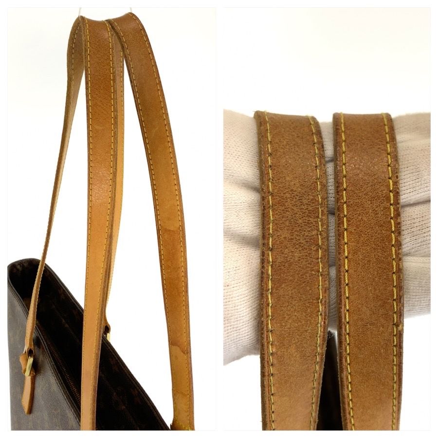 Louis Vuitton Monogram Luco Brown Gold Tote Shoulder Bag — view 6