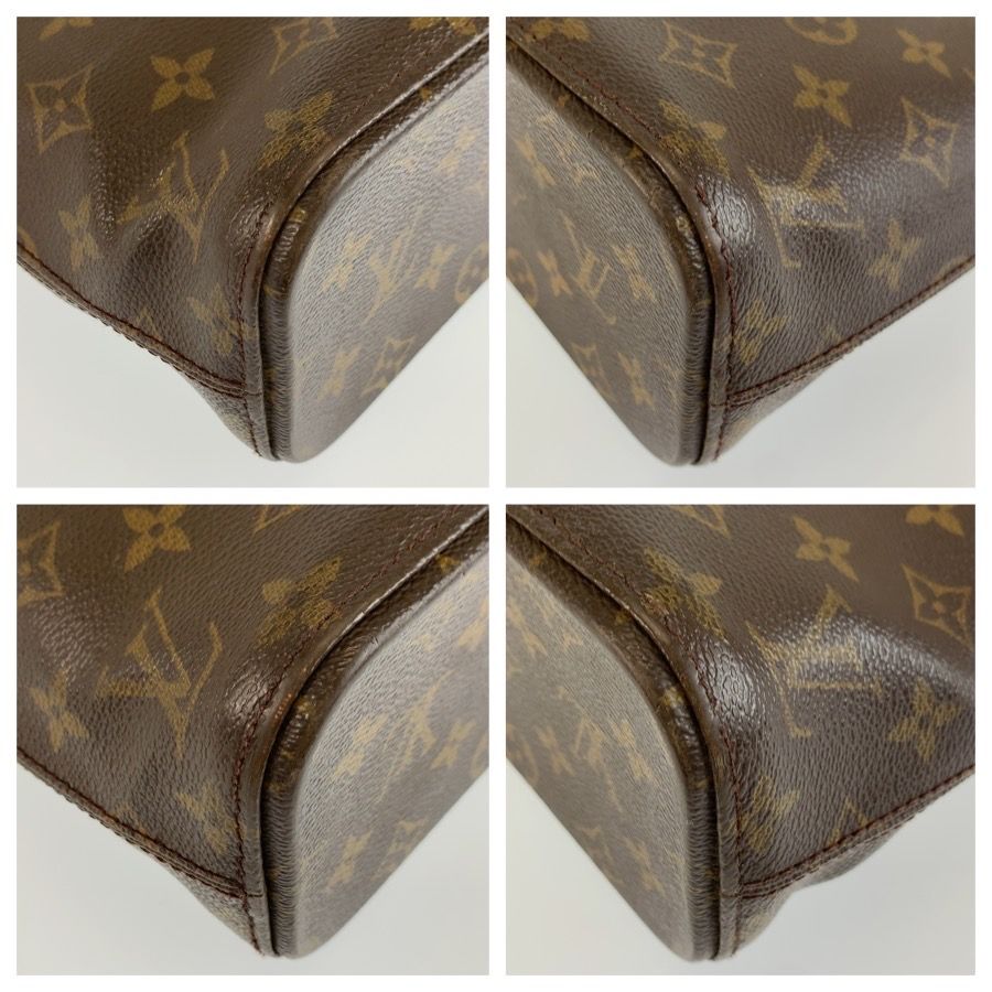 Louis Vuitton Monogram Luco Brown Gold Tote Shoulder Bag — view 4