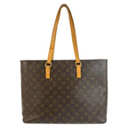 Louis Vuitton Monogram Luco Brown Gold Tote Shoulder Bag — view 2