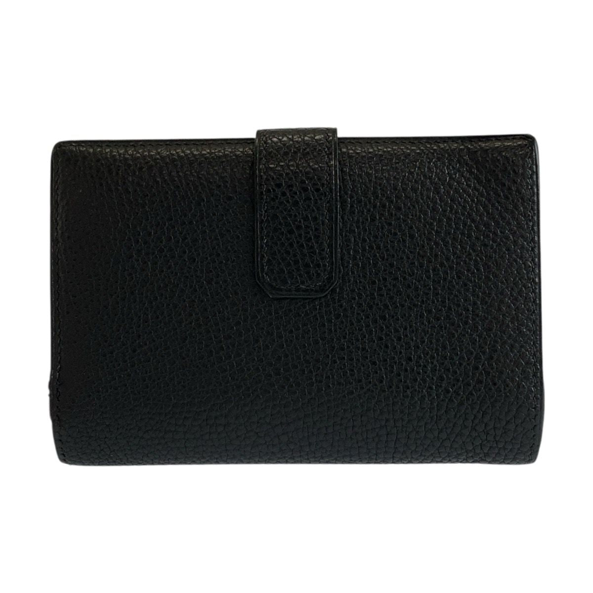 Hermes Jura Black Leather Fold Wallet Compact — view 2