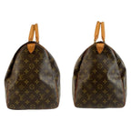 Louis Vuitton Monogram Keepall 45 Brown Gold Leather Boston Bag — view 8