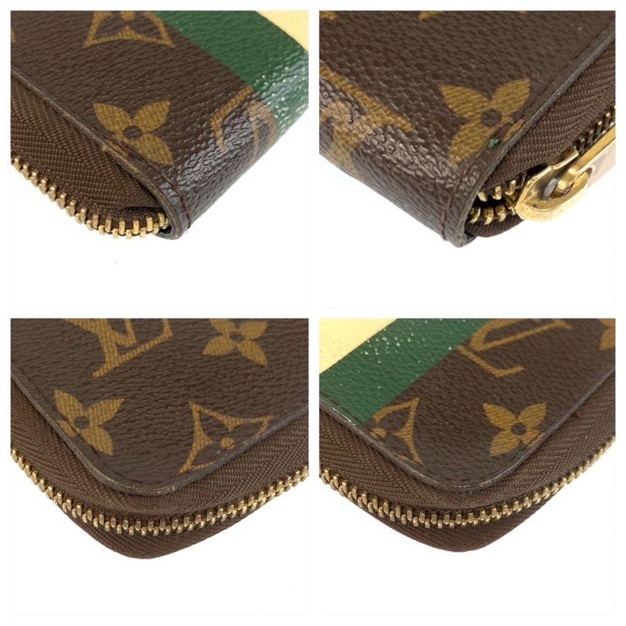 Louis Vuitton Zippy Organizer Bellboy Brown Gold Wallet — view 3