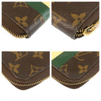 Louis Vuitton Zippy Organizer Bellboy Brown Gold Wallet — view 3